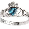 Claddagh Birthstone Ring December SL90BT