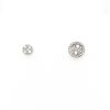 9ct White Gold Halo Diamond Earrings - Image 3