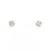 9ct White Gold Halo Diamond Earrings - Image 2