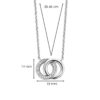 TI SENTO - Milano Double Circles Necklace 3822ZI - Image 5