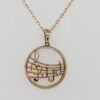 9ct Music Pendant & Chain