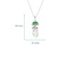 Sterling Silver Jelly Fish Green Peridot Earrings OC568 - Image 3