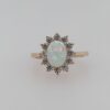 9ct Opal & Cz Dress Ring