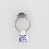 9ct White Gold Sapphire Cz Cluster Ring - Image 3