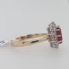 9ct Rectangular Ruby Cluster Ring - Image 3