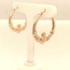 9ct Claddagh Hoop Earrings
