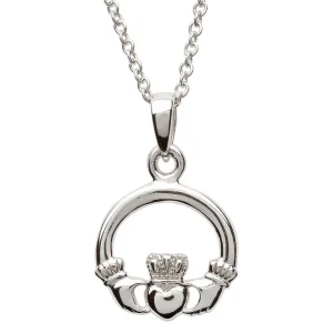 Shanore Sterling Silver Claddagh Necklace SP 2116