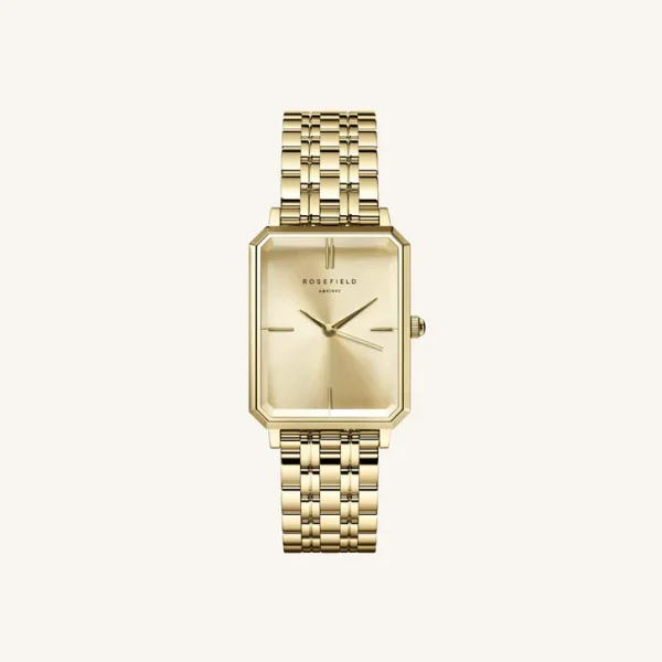 Rosefield Octagon Champagne Watch OCGSG-065