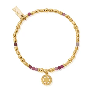 Chlobo Gold Plated Heart Chakra Bracelet GBPT766