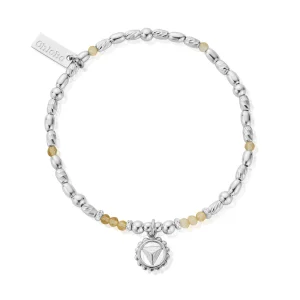 Chlobo Silver Solar Plexus Chakra Bracelet SBC680