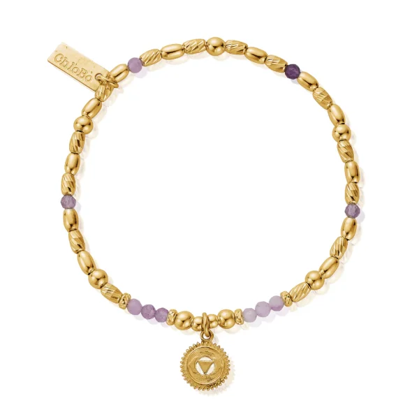 Chlobo Gold Plated Third Eye Chakra Bracelet GBLA768