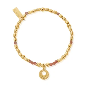 Chlobo Gold Plated Sacral Chakra Bracelet GBPM764