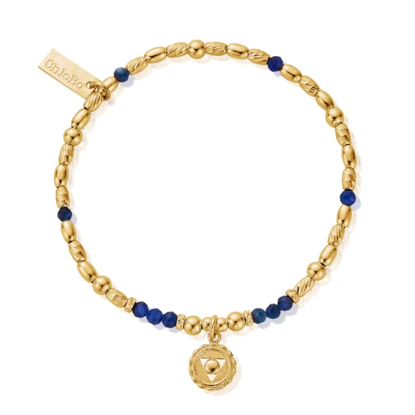 Chlobo Gold Plated Throat Chakra Bracelet GBKY767