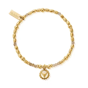 Chlobo Solar Plexus Chakra Bracelet Gold Plated GBC765