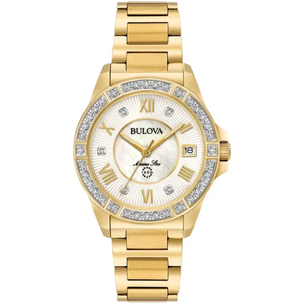 Bulova Lady’s Marine Star Diamond Watch 98R235