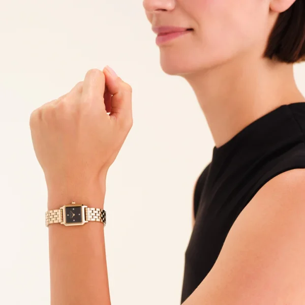 Rosefield Boxelle Black Crystals Watch BBGSG-B08 - Image 2