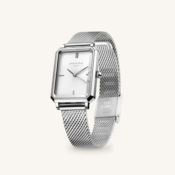 Rosefield Octagon XS Mesh Silver Watch OWSMS-O74 - Image 2