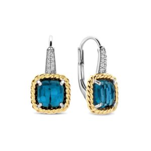 TI SENTO Dark Blue Earrings 78042DB