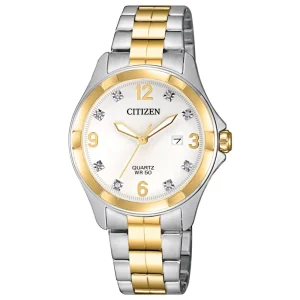 Citizen Lady’s Quartz Date Crystal Watch EU6084-57A