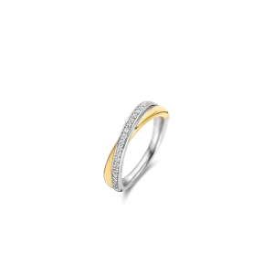 Ti Sento Zirconia Crossover Ring 1953ZY