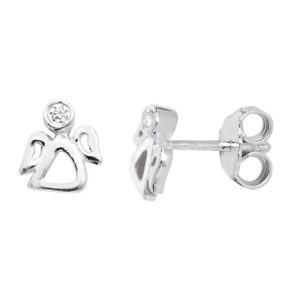 Sterling Silver Angel Stud Earrings SE151B