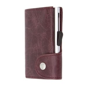 C Secure Vintage Leather Bordeaux Wallet