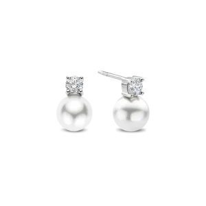 Ti Sento Zirconia Pearl Earrings 78060PW