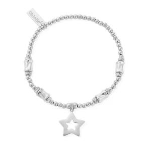 ChloBo Cute Charm Chunky Twist Open Star Bracelet SBCCCT812