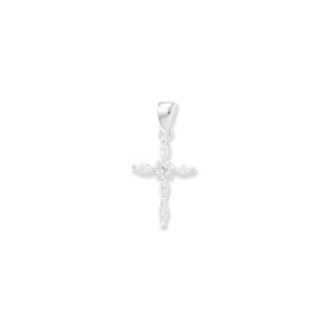 Sterling Silver Cz Cross SP0063