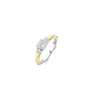 Ti Sento Classic Triple Zirconia Ring 1796ZY