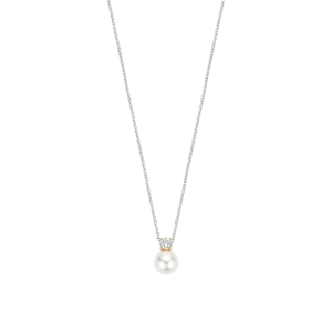 Ti Sento Zirconia Pearl Necklace 34125YP