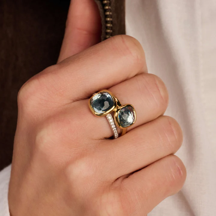 Ti Sento Double Cushion Ring 12412TY - Image 5