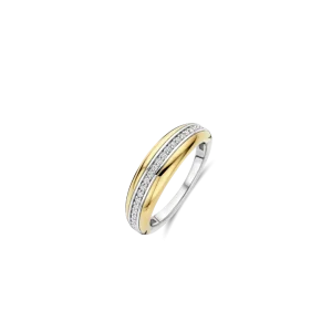 Ti Sento Layered Zirconia Ring 12406zy
