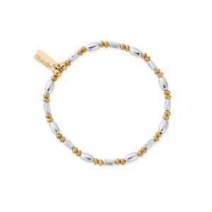 Chlobo Mixed Metal Twisted Oval Bracelet GMBTOVAL