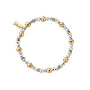 Chlobo Mixed Metal Sparkle Ball Bracelet GMBSB