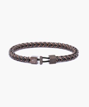 Pig & Hen Catena Foxtail Slate Grey/Bronze Bracelet