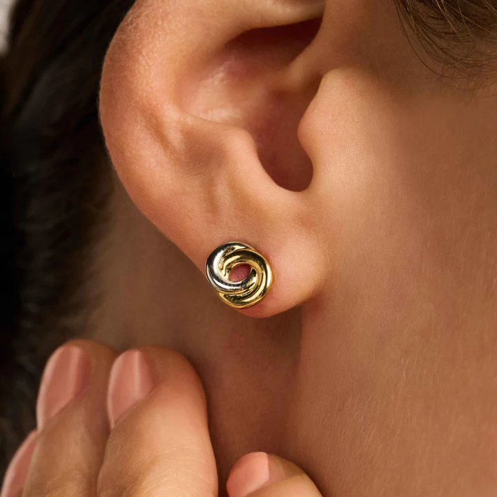 Ti Sento Forever Connected Bicolor Earrings 7784SY - Image 4