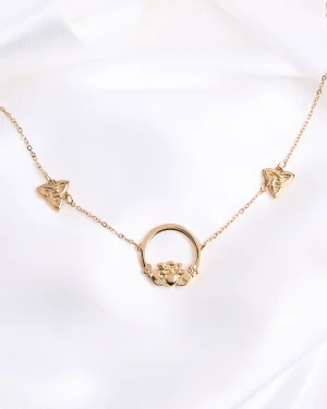 FÍOR CLADDAGH KNOT NECKLACE