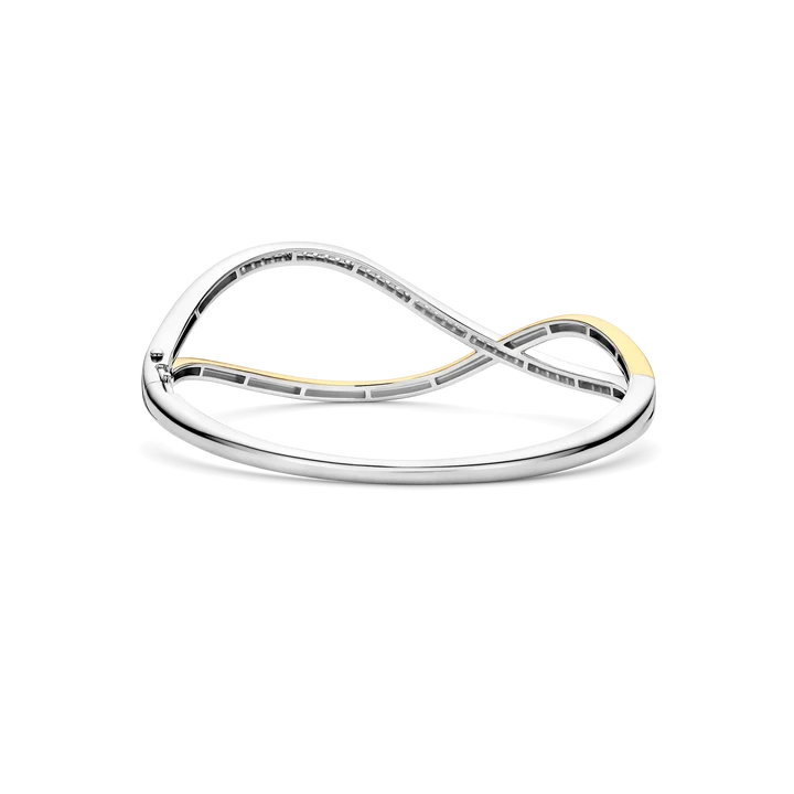 Ti Sento Organic Open Zirconia Bangle 23101ZY - Image 5