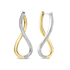 Ti Sento Organic Open Zirconia Earrings 78087ZY